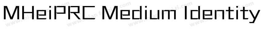 MHeiPRC Medium Identity字体转换